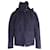 Céline Celine High-Neck Hooded Jacket in Navy Blue Cashmere Wool  ref.1015227