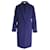 Céline Celine Open-Front Coat in Blue Wool Navy blue  ref.1015228