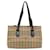 BURBERRY Nova Check Shoulder Bag PVC Leather Beige Dark Brown Auth yk7975  ref.1015449