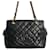 Chanel PST Petite Einkaufstasche in schwarzem, gestepptem CC Caviar Gold hardware Leder  ref.1016104