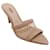 L'Agence Nude Suede Mesh Romilly Slide Sandals Beige  ref.1016250