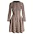 Alaïa Alaia Long Sleeve Mini Dress in Beige Wool  ref.1016352