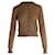 Dolce & Gabbana Pearl Embellished Cardigan in Brown Cashmere Wool  ref.1016367