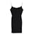 Alexander Wang Mini-robe à bretelles en chaîne en acétate noir Acetate Fibre de cellulose  ref.1016586