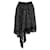 Falda asimétrica Sacai con estampado de lunares en poliéster negro  ref.1016601