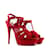 SAINT LAURENT  Sandals T.EU 39 leather Red  ref.1017443