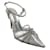 Zapatos de salón Casadei transparentes con punta en punta y correas adornadas con cristales Plata Plástico  ref.1017453