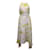 Cult Gaia Chelsea Vestido midi com gola alta em seda branca  ref.1017528