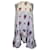 Mini-robe florale à volants MSGM en polyester blanc  ref.1017534