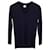 Iris & Ink V-neck Sweater in Navy Blue Cashmere Wool  ref.1017632