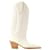 Rosario 60 Boots - Paris Texas - Leather - Beige White  ref.1017641