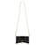 Balenciaga Croc-Embossed Hourglass Wallet On Chain aus schwarzem Kalbsleder Kalbähnliches Kalb  ref.1017658