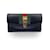 Gucci Portefeuille Sylvie Continental en cuir noir Signature Web  ref.1017723