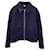 Wattierte, kastenförmige Jacke mit Reißverschluss von Ami Paris aus marineblauer Wolle  ref.1017815