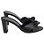Saint Laurent Bianca Knotted Mules in Black Lambskin Leather