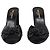 Saint Laurent Bianca Knotted Mules in Black Lambskin Leather - view 2