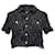 Camicia abbottonata corta in tweed Maje in cotone biologico nero  ref.1017901