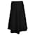 Marni A-Line Asymmetric Midi Skirt in Black Cotton  ref.1017909