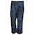 Jeans de perna larga com estampa Dior Toile em algodão azul  ref.1017916