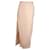 Falda midi con abertura lateral de Rick Owens en viscosa nude Carne Fibra de celulosa  ref.1018006