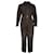 Christian Dior Jumpsuit mit Gürtel aus dunkelgrüner Baumwolle  ref.1018008