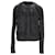 Balenciaga-Jacke mit Reißverschluss aus schwarzem Leder Kalbähnliches Kalb  ref.1018038