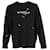 Maglione Givenchy con dettaglio occhielli e stampa logo in cotone nero  ref.1018099