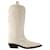 Mid Shaft Boots - Ganni - Leather - Beige  ref.1018120