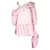 Alexander McQueen Top assimétrico com babados em algodão rosa  ref.1018125