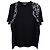 Camiseta Alexander McQueen Harness Skull em algodão preto