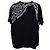 Camiseta Alexander McQueen Harness Skull em algodão preto - vista 3