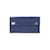Bolsa clutch de couro Prada Saffiano Bolsa clutch de couro em bom estado Azul  ref.1018166
