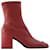 Heritage Boots - Courreges - Leather - Burgundy Red Dark red  ref.1018478