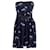 Sandro robe Navy blue Silk  ref.1018537