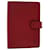 LOUIS VUITTON Epi Agenda PM Day Planner Cover Rouge R20057 Auth LV 48867 Cuir  ref.1018585