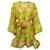 Alexis Grünes Analia-Kleid mit mehreren Blumenmustern Mehrfarben Polyester  ref.1018731