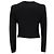 Timeless Asymmetrischer, maßgeschneiderter Chanel-Blazer aus schwarzer Wolle - vista 3