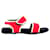 Sandales de plongée Marni à crochets et boucles en textile synthétique rouge  ref.1018816