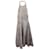 Giambattista Valli Neckholder-Feder 2009 Kleid aus elfenbeinfarbener Seide Weiß Roh  ref.1018978
