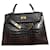 Hermès Handtaschen Dunkelbraun Exotisches Leder  ref.1019036