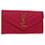 SAINT LAURENT V Stitch Wallet Leather Pink CFP372264 Auth am4748  ref.1019131