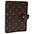 LOUIS VUITTON Monogram Agenda MM Day Planner Cover R20105 LV Auth 49123 Cloth  ref.1019147