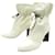NEUF CHAUSSURES BOTTINES LOUIS VUITTON SILHOUETTE ANKLE BOOTS MONOGRAM 40 Cuir Blanc  ref.1019684