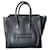 Céline Luggage en cuir noir et bords bordeaux  ref.1020140