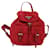 PRADA Mochila Con Cadena Nylon Rojo 1BH029 Autenticación4819 Roja  ref.1020260