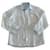 Autre Marque Roberto Bassi chemise lin blanc détails rayé bleu Roberto Bassi T. 5 Bleu clair  ref.1020609