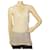 Day Birger & Mikkelsen Off White Beaded Tank Vest Sleeveless Top - Size 40 Cotton  ref.1020900