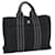 Hermès HERMES Her Line Fourre Tout PM Hand Bag Canvas Black Auth bs7144 Cloth  ref.1020962