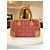 Borsa Loewe Amazona 23 in jacquard e pelle beige - vista 2