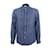 Autre Marque Camicia Bagutta con Pieghe Blu Cotone  ref.1021309